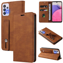 Load image into Gallery viewer, Wristband Magnetic Leather Phone Case, For OPPO Reno7 A, For Samsung Galaxy A33, For Samsung Galaxy S21 5G, For Samsung Galaxy S21 FE 5G, For Samsung Galaxy S21+ 5G, For Samsung Galaxy S21 Ultra 5G, For Samsung Galaxy S22 5G, For Samsung Galaxy S22+ 5G