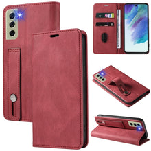 Load image into Gallery viewer, Wristband Magnetic Leather Phone Case, For OPPO Reno7 A, For Samsung Galaxy A33, For Samsung Galaxy S21 5G, For Samsung Galaxy S21 FE 5G, For Samsung Galaxy S21+ 5G, For Samsung Galaxy S21 Ultra 5G, For Samsung Galaxy S22 5G, For Samsung Galaxy S22+ 5G