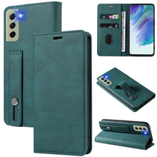 Load image into Gallery viewer, Wristband Magnetic Leather Phone Case, For OPPO Reno7 A, For Samsung Galaxy A33, For Samsung Galaxy S21 5G, For Samsung Galaxy S21 FE 5G, For Samsung Galaxy S21+ 5G, For Samsung Galaxy S21 Ultra 5G, For Samsung Galaxy S22 5G, For Samsung Galaxy S22+ 5G