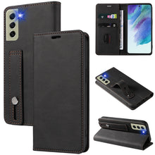 Load image into Gallery viewer, Wristband Magnetic Leather Phone Case, For OPPO Reno7 A, For Samsung Galaxy A33, For Samsung Galaxy S21 5G, For Samsung Galaxy S21 FE 5G, For Samsung Galaxy S21+ 5G, For Samsung Galaxy S21 Ultra 5G, For Samsung Galaxy S22 5G, For Samsung Galaxy S22+ 5G