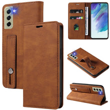 Load image into Gallery viewer, Wristband Magnetic Leather Phone Case, For OPPO Reno7 A, For Samsung Galaxy A33, For Samsung Galaxy S21 5G, For Samsung Galaxy S21 FE 5G, For Samsung Galaxy S21+ 5G, For Samsung Galaxy S21 Ultra 5G, For Samsung Galaxy S22 5G, For Samsung Galaxy S22+ 5G