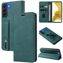 Load image into Gallery viewer, Wristband Magnetic Leather Phone Case, For OPPO Reno7 A, For Samsung Galaxy A33, For Samsung Galaxy S21 5G, For Samsung Galaxy S21 FE 5G, For Samsung Galaxy S21+ 5G, For Samsung Galaxy S21 Ultra 5G, For Samsung Galaxy S22 5G, For Samsung Galaxy S22+ 5G
