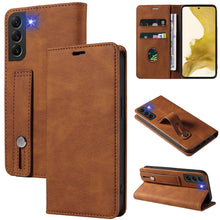 Load image into Gallery viewer, Wristband Magnetic Leather Phone Case, For OPPO Reno7 A, For Samsung Galaxy A33, For Samsung Galaxy S21 5G, For Samsung Galaxy S21 FE 5G, For Samsung Galaxy S21+ 5G, For Samsung Galaxy S21 Ultra 5G, For Samsung Galaxy S22 5G, For Samsung Galaxy S22+ 5G