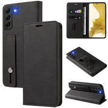 Load image into Gallery viewer, Wristband Magnetic Leather Phone Case, For OPPO Reno7 A, For Samsung Galaxy A33, For Samsung Galaxy S21 5G, For Samsung Galaxy S21 FE 5G, For Samsung Galaxy S21+ 5G, For Samsung Galaxy S21 Ultra 5G, For Samsung Galaxy S22 5G, For Samsung Galaxy S22+ 5G