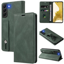 Load image into Gallery viewer, Wristband Magnetic Leather Phone Case, For OPPO Reno7 A, For Samsung Galaxy A33, For Samsung Galaxy S21 5G, For Samsung Galaxy S21 FE 5G, For Samsung Galaxy S21+ 5G, For Samsung Galaxy S21 Ultra 5G, For Samsung Galaxy S22 5G, For Samsung Galaxy S22+ 5G