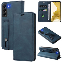 Load image into Gallery viewer, Wristband Magnetic Leather Phone Case, For OPPO Reno7 A, For Samsung Galaxy A33, For Samsung Galaxy S21 5G, For Samsung Galaxy S21 FE 5G, For Samsung Galaxy S21+ 5G, For Samsung Galaxy S21 Ultra 5G, For Samsung Galaxy S22 5G, For Samsung Galaxy S22+ 5G