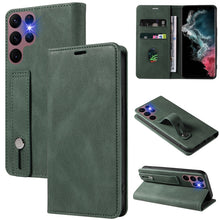 Load image into Gallery viewer, Wristband Magnetic Leather Phone Case, For Samsung Galaxy S22 Ultra 5G, For Sony Xperia 10 IV