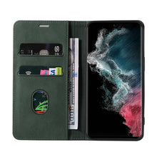 Load image into Gallery viewer, Wristband Magnetic Leather Phone Case, For Samsung Galaxy S22 Ultra 5G, For Sony Xperia 10 IV