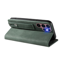 Load image into Gallery viewer, Wristband Magnetic Leather Phone Case, For Samsung Galaxy S22 Ultra 5G, For Sony Xperia 10 IV