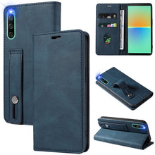 Load image into Gallery viewer, Wristband Magnetic Leather Phone Case, For Samsung Galaxy S22 Ultra 5G, For Sony Xperia 10 IV