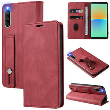 Load image into Gallery viewer, Wristband Magnetic Leather Phone Case, For Samsung Galaxy S22 Ultra 5G, For Sony Xperia 10 IV
