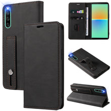 Load image into Gallery viewer, Wristband Magnetic Leather Phone Case, For Samsung Galaxy S22 Ultra 5G, For Sony Xperia 10 IV