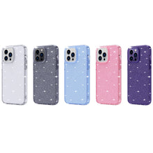 Load image into Gallery viewer, Crystal Clear Glitter Airbag Phone Case, For iPhone 14, For iPhone 14 Plus, For iPhone 14 Pro, For iPhone 14 Pro Max