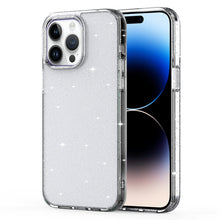 Load image into Gallery viewer, Crystal Clear Glitter Airbag Phone Case, For iPhone 14, For iPhone 14 Plus, For iPhone 14 Pro, For iPhone 14 Pro Max