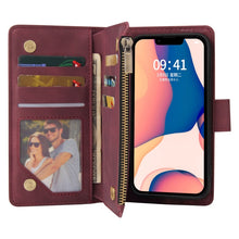 Load image into Gallery viewer, Multifunctional Phone Leather Case with Card Slot, For iPhone 14, For iPhone 14 Plus, For iPhone 14 Pro, For iPhone 14 Pro Max