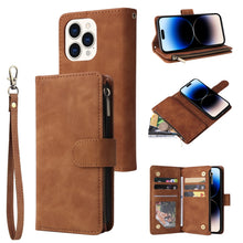 Load image into Gallery viewer, Multifunctional Phone Leather Case with Card Slot, For iPhone 14, For iPhone 14 Plus, For iPhone 14 Pro, For iPhone 14 Pro Max