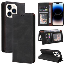 Load image into Gallery viewer, Simple Suction Closure Horizontal Flip Leather Case, For iPhone 14, For iPhone 14 Plus, For iPhone 14 Pro, For iPhone 14 Pro Max