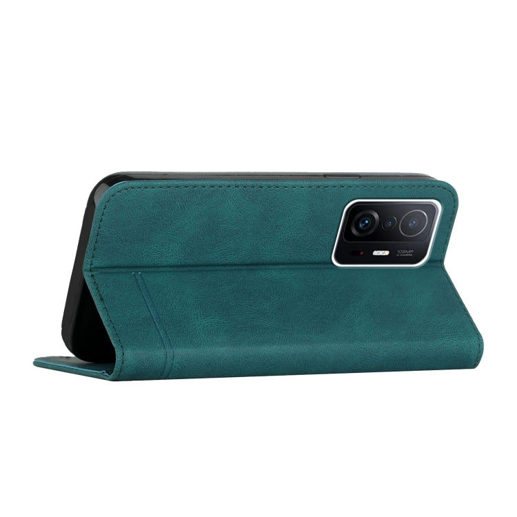 Strong Magnetic Leather Case, For Xiaomi 11T / 11T Pro, For Xiaomi Poco M3