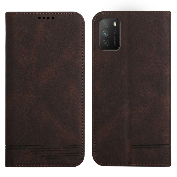 Strong Magnetic Leather Case, For Xiaomi 11T / 11T Pro, For Xiaomi Poco M3