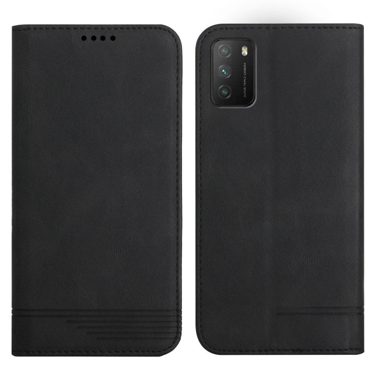 Strong Magnetic Leather Case, For Xiaomi 11T / 11T Pro, For Xiaomi Poco M3