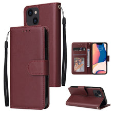 Load image into Gallery viewer, Multifunctional Horizontal Flip Leather Case with Three Card Slot, For iPhone 14, For iPhone 14 Plus, For iPhone 14 Pro, For iPhone 14 Pro Max