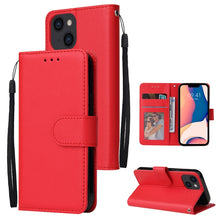 Load image into Gallery viewer, Multifunctional Horizontal Flip Leather Case with Three Card Slot, For iPhone 14, For iPhone 14 Plus, For iPhone 14 Pro, For iPhone 14 Pro Max