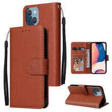 Load image into Gallery viewer, Multifunctional Horizontal Flip Leather Case with Three Card Slot, For iPhone 14, For iPhone 14 Plus, For iPhone 14 Pro, For iPhone 14 Pro Max