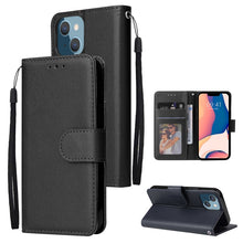 Load image into Gallery viewer, Multifunctional Horizontal Flip Leather Case with Three Card Slot, For iPhone 14, For iPhone 14 Plus, For iPhone 14 Pro, For iPhone 14 Pro Max