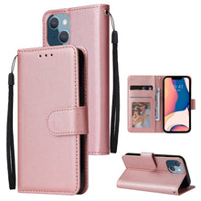 Load image into Gallery viewer, Multifunctional Horizontal Flip Leather Case with Three Card Slot, For iPhone 14, For iPhone 14 Plus, For iPhone 14 Pro, For iPhone 14 Pro Max