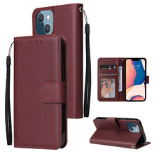 Load image into Gallery viewer, Multifunctional Horizontal Flip Leather Case with Three Card Slot, For iPhone 14, For iPhone 14 Plus, For iPhone 14 Pro, For iPhone 14 Pro Max