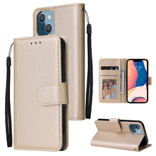 Load image into Gallery viewer, Multifunctional Horizontal Flip Leather Case with Three Card Slot, For iPhone 14, For iPhone 14 Plus, For iPhone 14 Pro, For iPhone 14 Pro Max