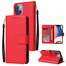Load image into Gallery viewer, Multifunctional Horizontal Flip Leather Case with Three Card Slot, For iPhone 14, For iPhone 14 Plus, For iPhone 14 Pro, For iPhone 14 Pro Max