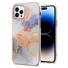 Load image into Gallery viewer, Electroplating Pattern IMD TPU Shockproof Case, For iPhone 14, For iPhone 14 Plus, For iPhone 14 Pro, For iPhone 14 Pro Max