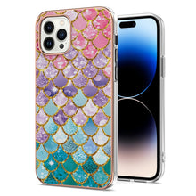 Load image into Gallery viewer, Electroplating Pattern IMD TPU Shockproof Case, For iPhone 14, For iPhone 14 Plus, For iPhone 14 Pro, For iPhone 14 Pro Max