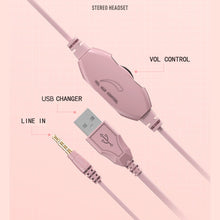 Load image into Gallery viewer, Y20 LED Bass Stereo PC Wired Gaming Headset with Microphone