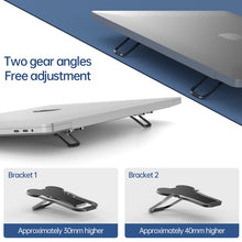 Load image into Gallery viewer, 2 PCS Metal Foldable Laptop Stand Bracket