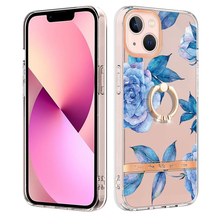 Ring IMD Flowers TPU Phone Case, For iPhone 14, For iPhone 14 Plus, For iPhone 14 Pro, For iPhone 14 Pro Max