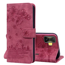 Load image into Gallery viewer, Cartoon Sakura Cat Embossed Leather Phone Case, For Xiaomi Poco F4 GT, For Xiaomi Poco M3 / Redmi 9T Global, For Xiaomi Poco X3 / X3 NFC, For Xiaomi Redmi K40 / K40 Pro, For Xiaomi Redmi Note 11 Pro 4G / 5G, For Xiaomi Poco M4 Pro 4G Global            ...