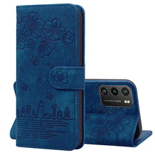 Load image into Gallery viewer, Cartoon Sakura Cat Embossed Leather Phone Case, For Xiaomi Poco F4 GT, For Xiaomi Poco M3 / Redmi 9T Global, For Xiaomi Poco X3 / X3 NFC, For Xiaomi Redmi K40 / K40 Pro, For Xiaomi Redmi Note 11 Pro 4G / 5G, For Xiaomi Poco M4 Pro 4G Global            ...