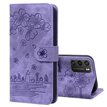 Load image into Gallery viewer, Cartoon Sakura Cat Embossed Leather Phone Case, For Xiaomi Poco F4 GT, For Xiaomi Poco M3 / Redmi 9T Global, For Xiaomi Poco X3 / X3 NFC, For Xiaomi Redmi K40 / K40 Pro, For Xiaomi Redmi Note 11 Pro 4G / 5G, For Xiaomi Poco M4 Pro 4G Global            ...