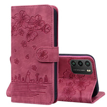 Load image into Gallery viewer, Cartoon Sakura Cat Embossed Leather Phone Case, For Xiaomi Poco F4 GT, For Xiaomi Poco M3 / Redmi 9T Global, For Xiaomi Poco X3 / X3 NFC, For Xiaomi Redmi K40 / K40 Pro, For Xiaomi Redmi Note 11 Pro 4G / 5G, For Xiaomi Poco M4 Pro 4G Global            ...