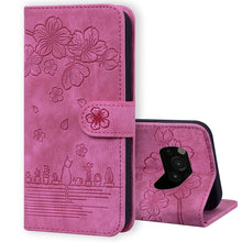 Load image into Gallery viewer, Cartoon Sakura Cat Embossed Leather Phone Case, For Xiaomi Poco F4 GT, For Xiaomi Poco M3 / Redmi 9T Global, For Xiaomi Poco X3 / X3 NFC, For Xiaomi Redmi K40 / K40 Pro, For Xiaomi Redmi Note 11 Pro 4G / 5G, For Xiaomi Poco M4 Pro 4G Global            ...