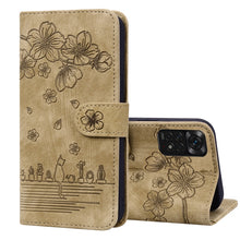 Load image into Gallery viewer, Cartoon Sakura Cat Embossed Leather Phone Case, For Xiaomi Poco F4 GT, For Xiaomi Poco M3 / Redmi 9T Global, For Xiaomi Poco X3 / X3 NFC, For Xiaomi Redmi K40 / K40 Pro, For Xiaomi Redmi Note 11 Pro 4G / 5G, For Xiaomi Poco M4 Pro 4G Global            ...