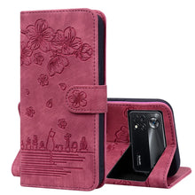 Load image into Gallery viewer, Cartoon Sakura Cat Embossed Leather Phone Case, For Xiaomi Poco F4 GT, For Xiaomi Poco M3 / Redmi 9T Global, For Xiaomi Poco X3 / X3 NFC, For Xiaomi Redmi K40 / K40 Pro, For Xiaomi Redmi Note 11 Pro 4G / 5G, For Xiaomi Poco M4 Pro 4G Global            ...
