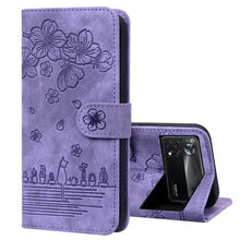 Load image into Gallery viewer, Cartoon Sakura Cat Embossed Leather Phone Case, For Xiaomi Poco F4 GT, For Xiaomi Poco M3 / Redmi 9T Global, For Xiaomi Poco X3 / X3 NFC, For Xiaomi Redmi K40 / K40 Pro, For Xiaomi Redmi Note 11 Pro 4G / 5G, For Xiaomi Poco M4 Pro 4G Global            ...