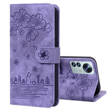 Load image into Gallery viewer, Cartoon Sakura Cat Embossed Leather Phone Case, For Xiaomi Poco F4 GT, For Xiaomi Poco M3 / Redmi 9T Global, For Xiaomi Poco X3 / X3 NFC, For Xiaomi Redmi K40 / K40 Pro, For Xiaomi Redmi Note 11 Pro 4G / 5G, For Xiaomi Poco M4 Pro 4G Global            ...