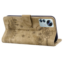 Load image into Gallery viewer, Cartoon Sakura Cat Embossed Leather Phone Case, For Xiaomi 12 / 12S / 12X, For Xiaomi Redmi Note 11 / Note 11S Global