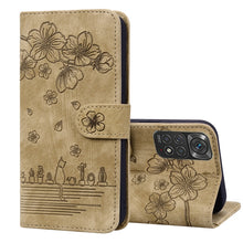Load image into Gallery viewer, Cartoon Sakura Cat Embossed Leather Phone Case, For Xiaomi 12 / 12S / 12X, For Xiaomi Redmi Note 11 / Note 11S Global