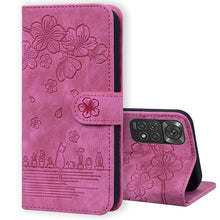 Load image into Gallery viewer, Cartoon Sakura Cat Embossed Leather Phone Case, For Xiaomi 12 / 12S / 12X, For Xiaomi Redmi Note 11 / Note 11S Global