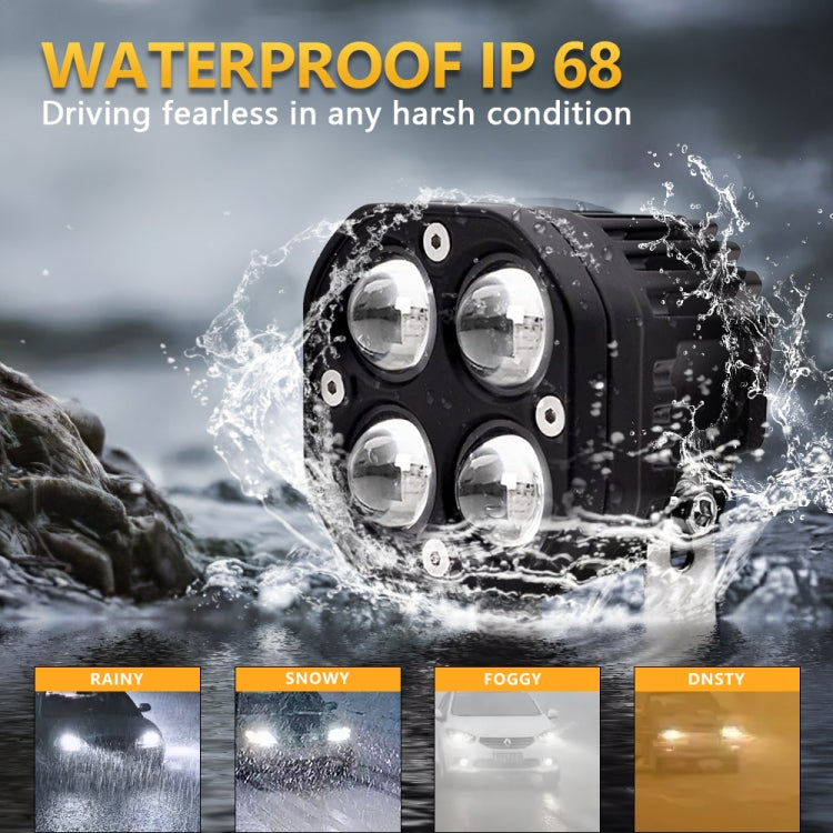 Car 3 inch Continuous Two-color Spotlight 20W / 2000LM / DC9-30V, Two-color Spotlight